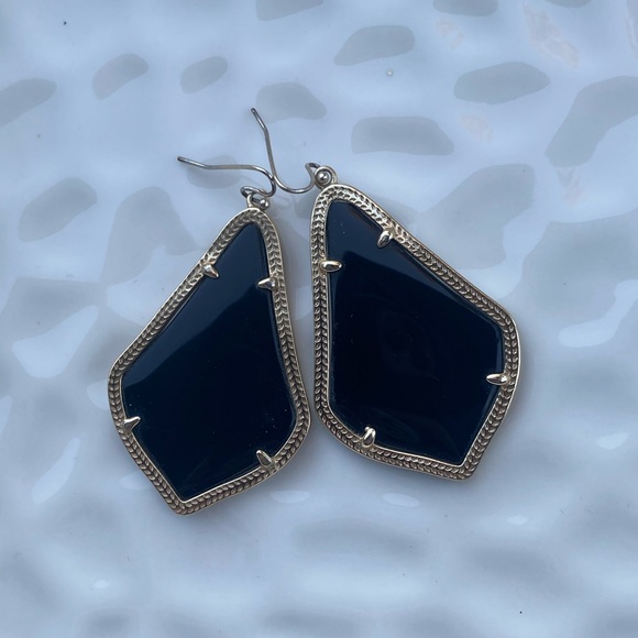 Kendra Scott Black Alexandra Earrings - Picture 1 of 4